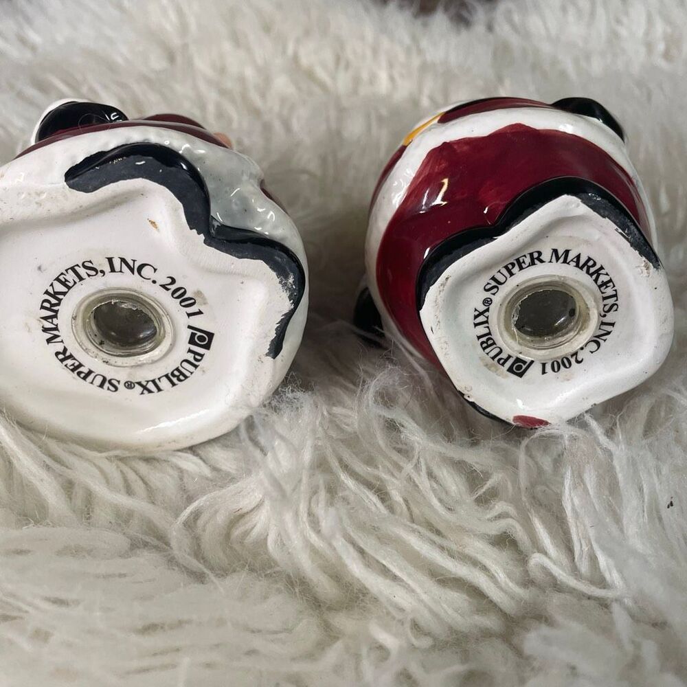 2001 PUBLIX Santa Claus & Mrs Claus Salt Pepper Shakers Encore Edition - Picture 4 of 5